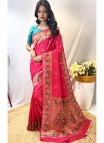 Paithani Silk Hot Pink Festival Wear Weaving Saree